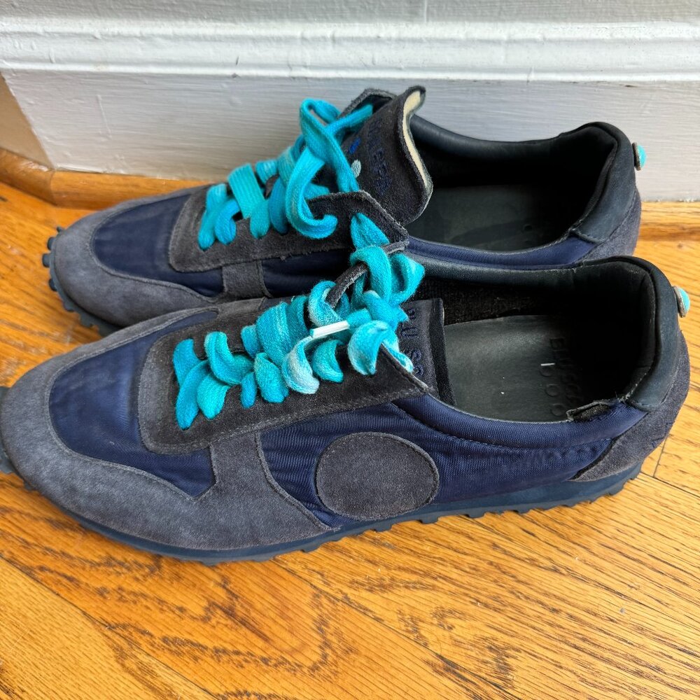 Blu Scarpa LA RUNNING SUEDE SNEAKER 10